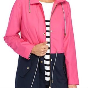 Crown & Ivy Colorblock Rain Coat SZ L
